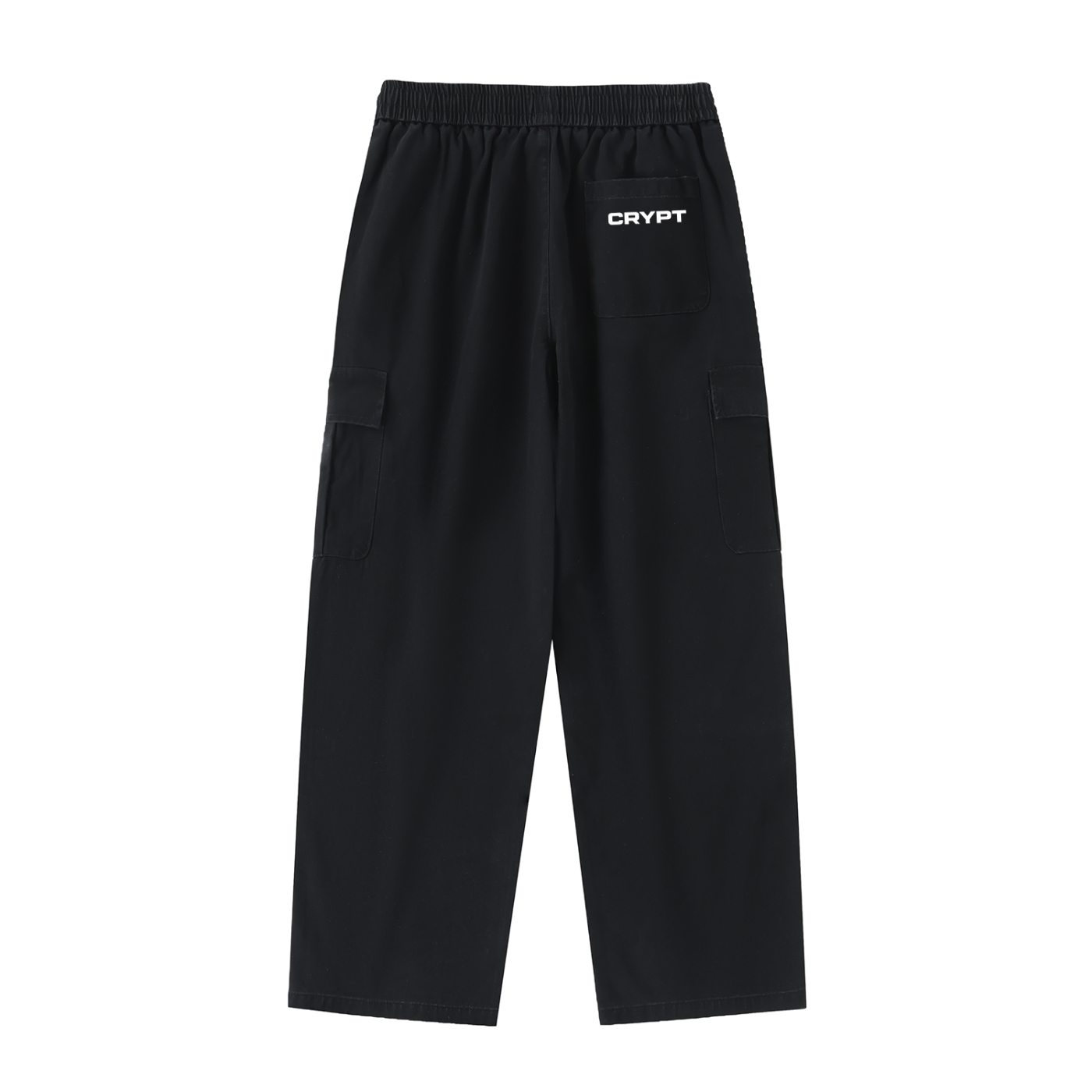 Drawstring Waist Straight-Leg Cargo Pants