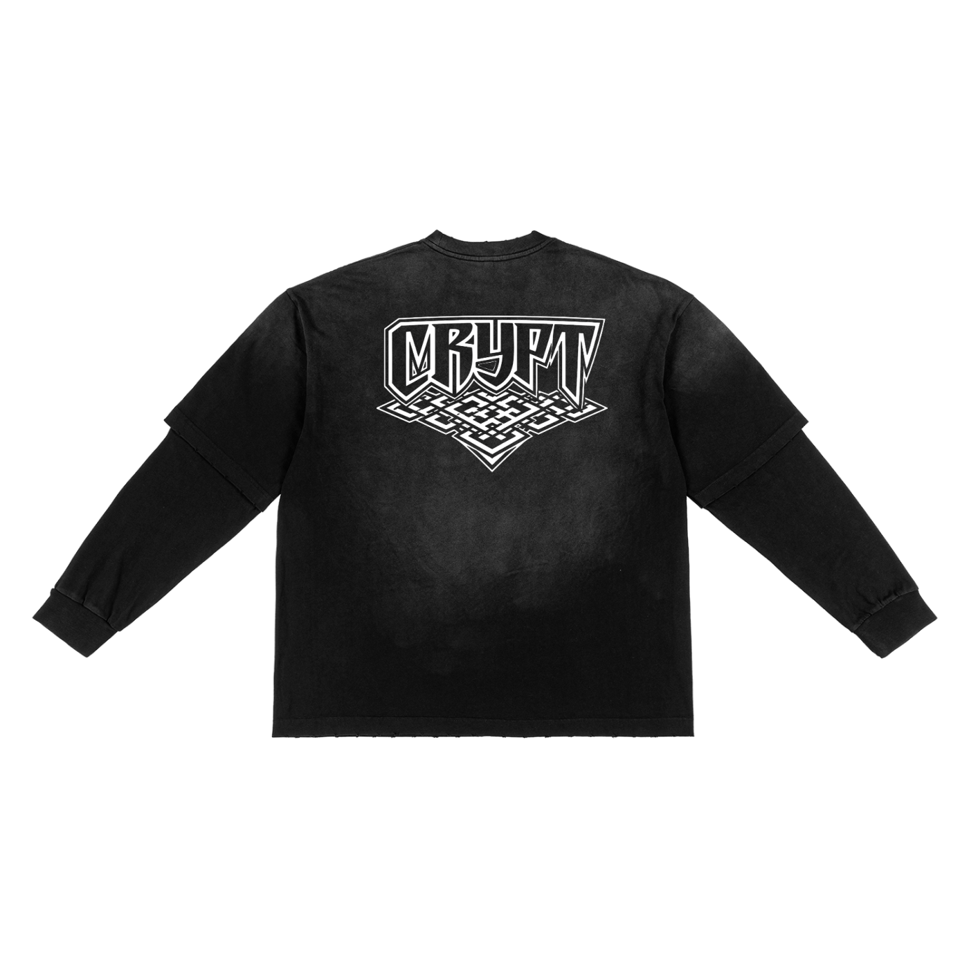 Sunfade Hand-Frayed Faux Two-Piece T-Shirt